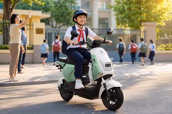 Chi tiết xe máy điện Vinfast Amio S2 cho học sinh chỉ 12 triệu đồng