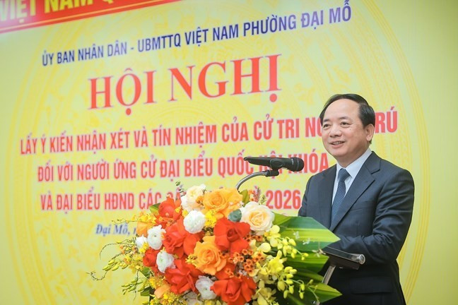 Ông Trịnh Văn Quyết, Ủy viên Bộ Chính trị, Bí thư Trung ương Đảng, Trưởng Ban Tuyên giáo và Dân vận Trung ương phát biểu tại hội nghị. Ảnh: PV.