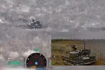 Ukraine phá hủy robot mặt đất vũ trang Kurier đầu tiên của Nga 