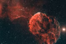 Ảnh tinh vân giống con sứa khoe sắc trong vũ trụ đẹp mãn nhãn