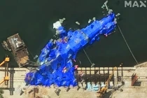 Ảnh vệ tinh cho thấy Triều Tiên nỗ lực cứu khu trục gặp nạn