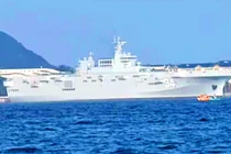 Tàu đổ bộ Type 075 thứ tư của Trung Quốc sắp ra khơi
