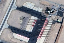 Những chiếc F-22 tại căn cứ không quân Ovda ở Israel