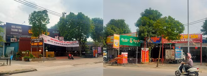 Theo ghi nhận của PV, hiện nay nhiều diện tích đất tại dự án Công viên thể thao cây xanh Hà Đông biến thành tổ hợp sân golf, sân bóng đá, nhà hàng, nhà xưởng, kho bãi, gara ô tô… Đặc biệt có nhiều công trình được xây dựng kiên cố.