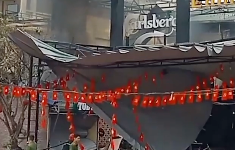 Quang Ninh: No lon o nha hang bia, 3 nguoi bi thuong