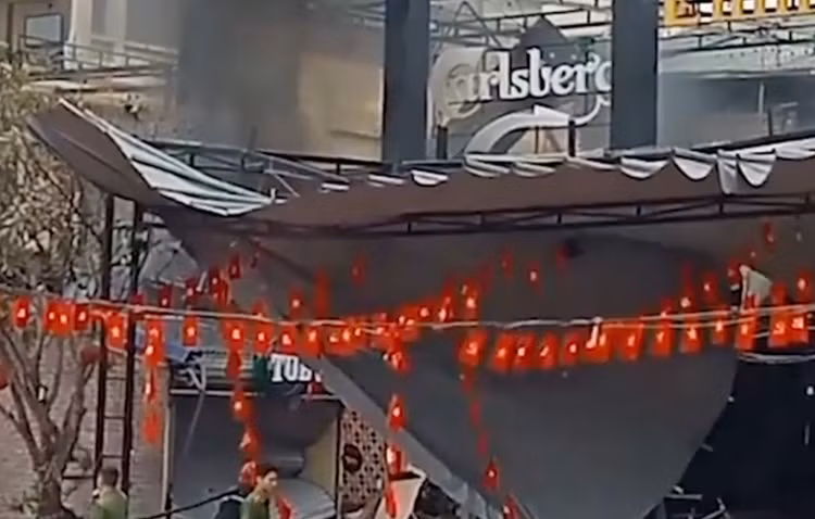 Quang Ninh: No lon o nha hang bia, 3 nguoi bi thuong