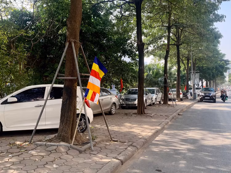 Ha Noi: Co lenh cam, via he lat da...van 