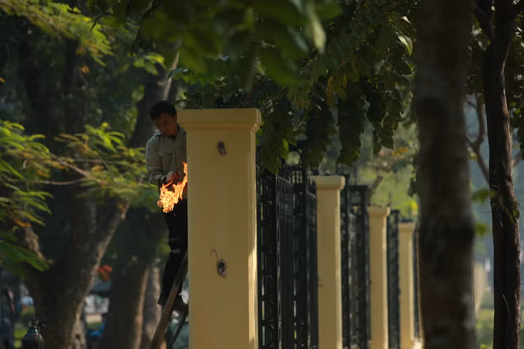 Ha Noi: Can canh viec thao do hang rao cong vien Thong Nhat-Hinh-8