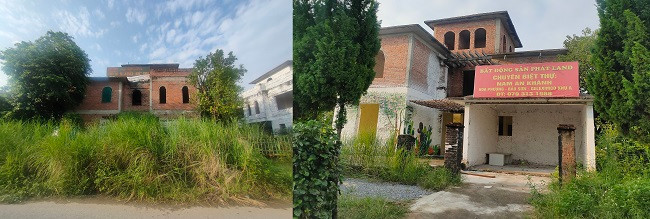 Lác đác các văn phòng tư vấn nhà đất trong khu biệt thự không còn hoạt động. Lác đác các văn phòng tư vấn nhà đất trong khu biệt thự không còn hoạt động.