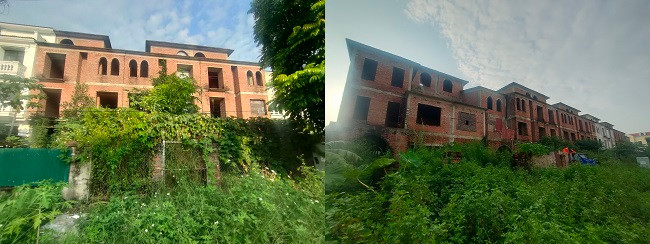 Dây leo chằng chịt, cỏ dại um tùm bao quanh những căn biệt thự bỏ không ở Khu đô thị Nam An Khánh. Dây leo chằng chịt, cỏ dại um tùm bao quanh những căn biệt thự bỏ không ở Khu đô thị Nam An Khánh.