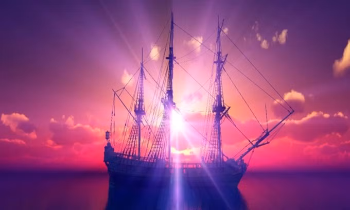 Bi an anh sang 'la' tren bien chi duong cho cac thuy thu