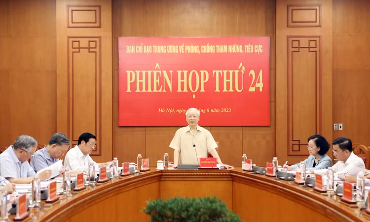 Tổng Bí thư Nguyễn Phú Trọng chủ trì cuộc họp Ban Chỉ đạo Trung ương về phòng, chống tham nhũng, tiêu cực