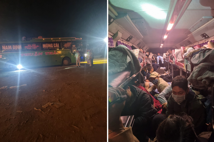 Xe khách 41 chỗ nhồi nhét 81 người bị xử phạt 20 triệu đồng Xe khach 41 cho nhoi nhet 81 nguoi bi xu phat 20 trieu dong