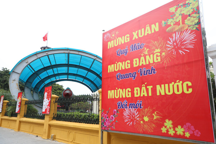 Duong pho Ha Noi ruc ro co hoa chao don xuan Quy Mao 2023-Hinh-8