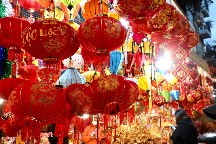 Pho Hang Ma ruc sac do chao don Tet Quy Mao 2023-Hinh-3