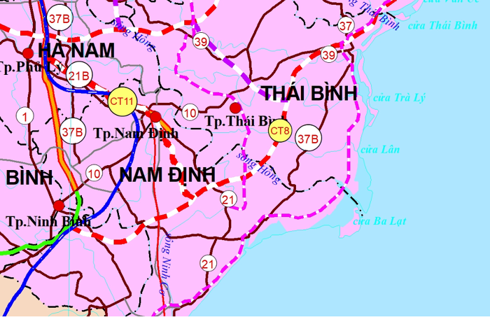 Nam Định, Thái Bình sắp có cao tốc đường bộ Nam Dinh, Thai Binh sap co cao toc duong bo