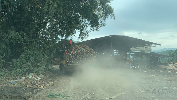 Hoa Binh: Xuong che bien dam go trai phep “thi gan” cung chinh quyen-Hinh-2