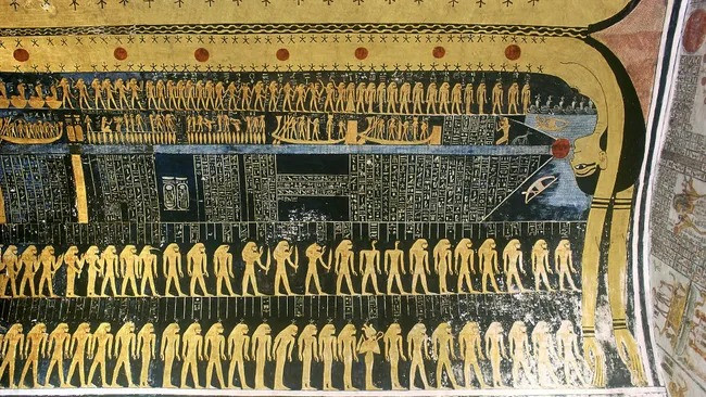 Trong khi các nhà Ai Cập học từ lâu tin rằng nữ thần bầu trời Nut có liên quan đến dải Ngân hà (hay còn gọi thiên hà Milky Way), nghiên cứu mới đây đã củng cố quan điểm này. Or Graur, phó giáo sư vật lý thiên văn tại Đại học Portsmouth ở Anh, đã có khám phá quan trọng trên quan tài và lăng mộ của người Ai Cập cổ đại. Ảnh: Theban Mapping Project; Photographer Francis Dzikowski, November 1999.