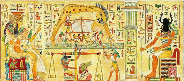 Cơ thể của vị thần này được bao phủ bởi các vì sao và có &quot;một đường cong màu đen dày, gợn sóng chia đôi cơ thể đầy sao của Nut, gợi nhớ đến Great Rift - dải bụi tối cắt ngang dải ánh sáng khuếch tán sáng của dải Ngân Hà. Ảnh: milleetunetasses.