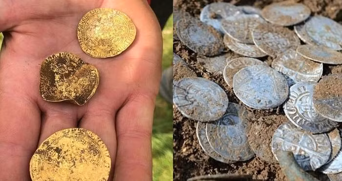 Dung may do kim loai, vo bam kho bau tien co “khung