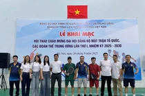Khai mạc Hội thao chào mừng Đại hội Đảng bộ MTTQ, các đoàn thể Trung ương