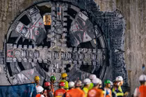 Máy đào hầm TBM số 2 đã đến ga S10 Cát Linh tuyến Nhổn - ga Hà Nội