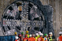 Máy đào hầm TBM số 2 đã đến ga S10 Cát Linh tuyến Nhổn - ga Hà Nội