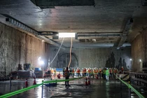 Robot đào hầm đến ga S11 Văn Miếu tuyến Metro Nhổn - ga Hà Nội