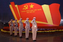 Siết chặt an ninh ngày làm việc đầu tiên Đại hội lần thứ XIV của Đảng