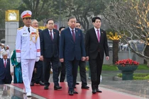 Lãnh đạo Đảng, Nhà nước viếng Lăng Chủ tịch Hồ Chí Minh và tượng đài liệt sĩ