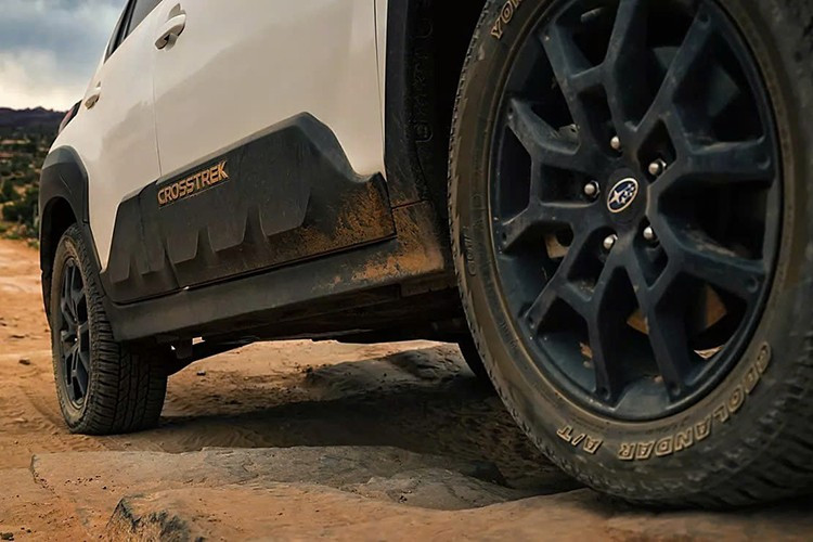 Allerdings verfügt dieser Subaru Crosstrek Wilderness Offroad-SUV aus dem Jahr 2026 nicht über ein verbessertes Fahrwerk, verstärkte Stoßdämpfer oder große Karosserieteile wie der Crosstrek Wilderness in den USA. 7-5491.jpg