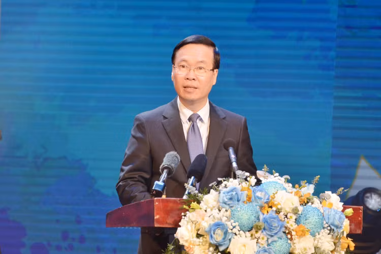 Chủ tịch nước Võ Văn Thưởng phát biểu tại Chương trình Chủ tịch nước Võ Văn Thưởng phát biểu tại Chương trình