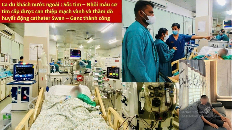 BS. Phạm Xuân Thắng - Trung tâm Cấp cứu A9 Bệnh viện Bạch Mai trao đổi với người nhà du khách gặp nạn - Ảnh BVCC