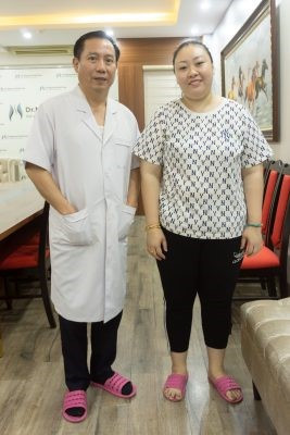 Chị Q. khi đến tư vấn về giảm béo