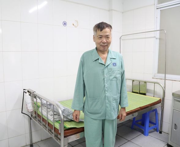 Sau can thiệp 4 ngày, người bệnh đã có thể đi lại bình thường và được ra viện.