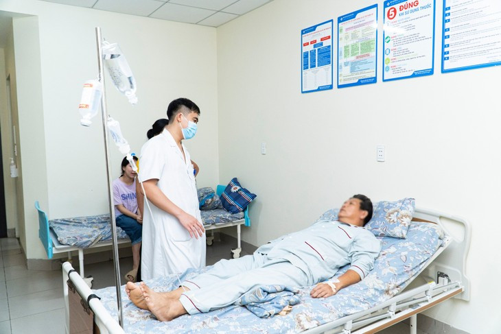 Bệnh nhân viêm túi mật cấp sau phẫu thuật - Ảnh BVCC