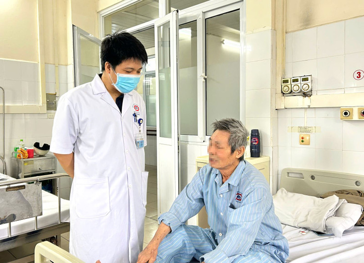 Bệnh nhân 79 tuổi sức khỏe ổn định sau can thiệp - Ảnh BVCC