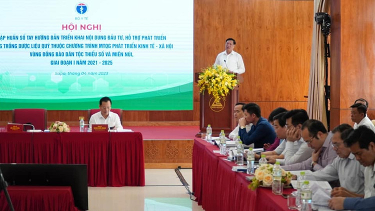 Thứ trưởng Bộ Y tế Đỗ Xuân Tuyên phát biểu tại Hội Nghị