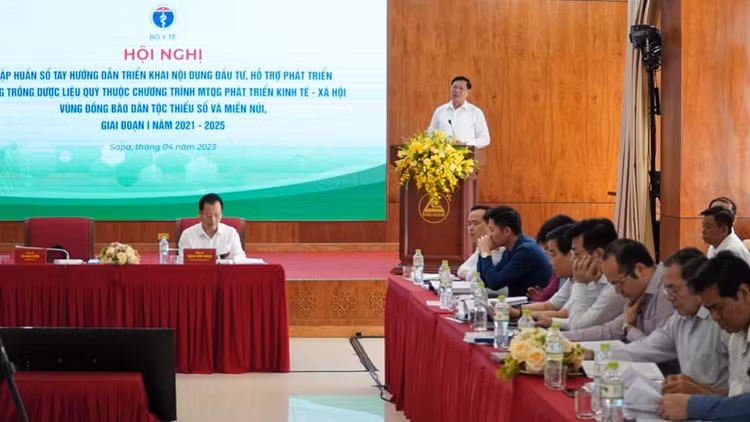 Thứ trưởng Bộ Y tế Đỗ Xuân Tuyên phát biểu tại Hội Nghị