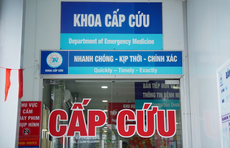 Khoa cấp cứu cho bệnh nhân - Ảnh BVCC