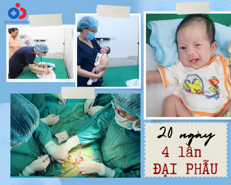 4 lần đại phẫu trong 20 ngày đầu đời cứu trẻ nặng 2,5 kg ảnh 1