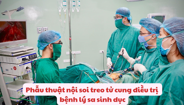 Ca phẫu thuật treo tử cung cho bệnh nhân - Ảnh BVCC