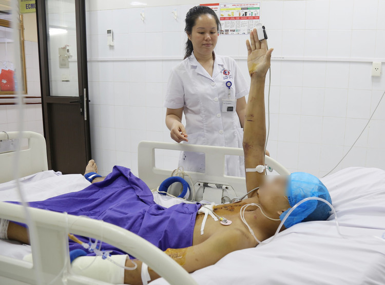 Bệnh nhân S. hồi phục sau 4 ngày điều trị tích cực