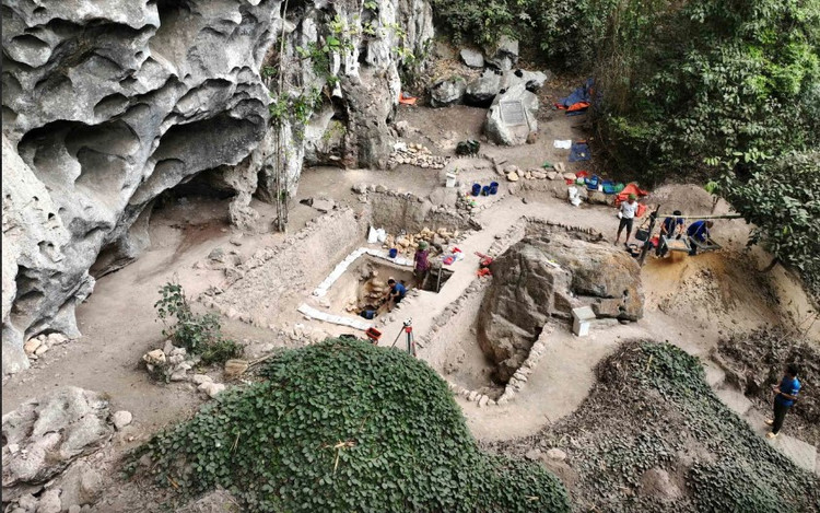 Khai quật lần thứ 5 tại Di chỉ Mái đá Ngườm.