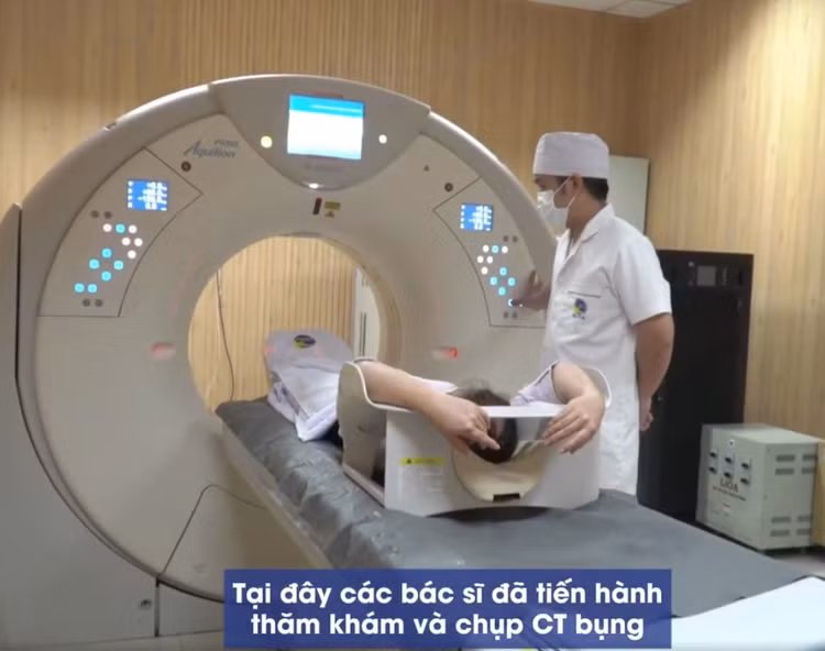 Chụp CT ổ bụng cho bệnh nhân - Ảnh BVCC