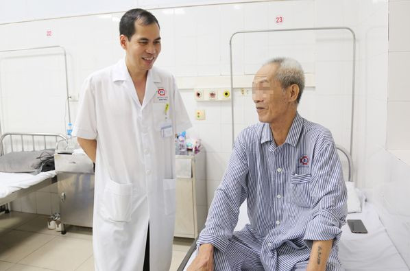 Bệnh nhân đã thoát khỏi nguy hiểm sau phẫu thuật - Ảnh BVCC