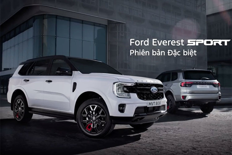 Ford Everest Sport 2025 đặc biệt tại Việt Nam, gần 1,2 tỷ đồng.