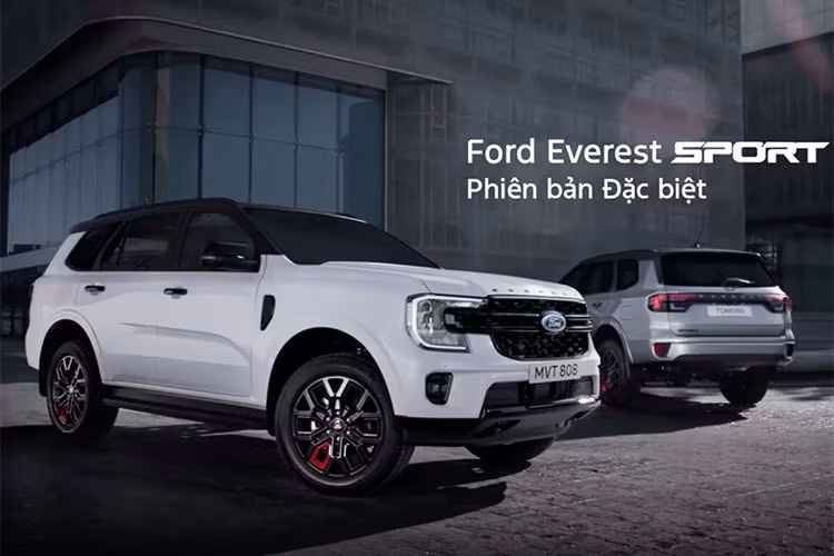 Ford Everest Sport 2025 đặc biệt tại Việt Nam, gần 1,2 tỷ đồng.