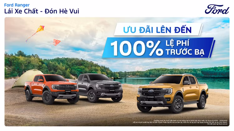 Ford Việt Nam mạnh tay giảm giá cho khách mua xe tháng 5/2025.