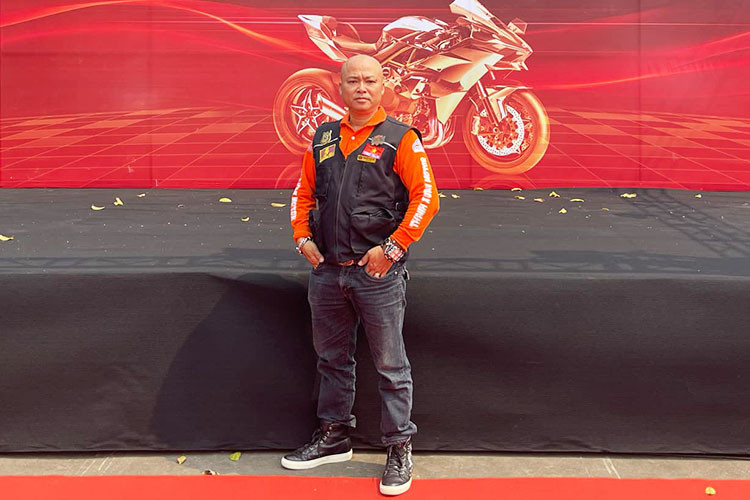 Anh Nguyễn Hoài Anh Chủ tịch, người thắp lửa cho CLB Môtô thể thao Thanh Xuân Hà Nội.